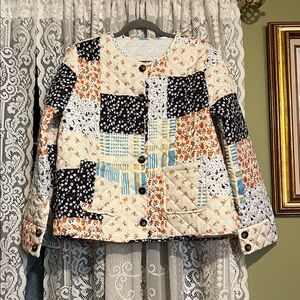 SHEIN Patchwork Quilt Jacket